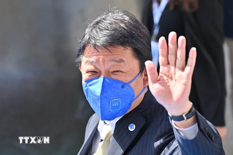 Trong nội các mới, tân Chủ tịch LDP Fumio Kishida dự kiến sẽ giữ nguyên ông Toshimitsu Motegi (trong ảnh) ở vị trí Bộ trưởng Ngoại giao. (Ảnh: AFP/TTXVN)