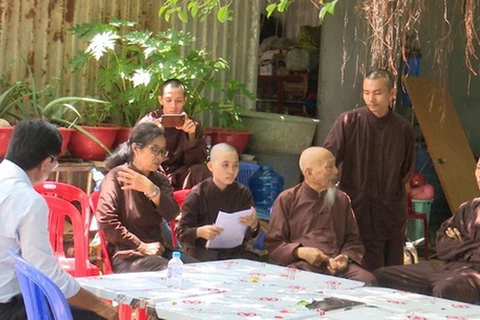 Lãnh đạo Ban Tôn giáo Chính phủ cho biết Tịnh Thất Bồng Lai là cơ sở thờ tự bất hợp pháp. (Nguồn: tuoitre.vn)