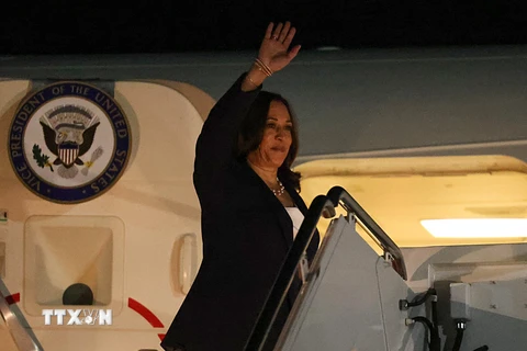 Phó Tổng thống Mỹ Kamala Harris. (Ảnh: AFP/TTXVN)