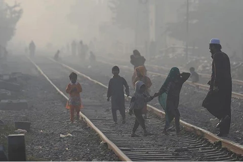Chất lượng không khí ở thành phố Lahore cao hơn mức nguy hiểm. (Nguồn: ndtv.com)