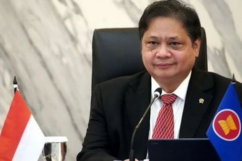 Bộ trưởng Điều phối các vấn đề kinh tế Indonesia Airlangga Hartarto. (Nguồn: ANTARA)