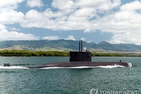 Tàu ngầm đầu tiên của Hàn Quốc có tên Jangbogo, được chế tạo bởi hãng đóng tàu Daewoo (DSME). (Nguồn: Yonhap)