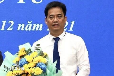 Tân Phó Chủ tịch UBND tỉnh Lê Quốc Anh. (Ảnh: Lê Sen/TTXVN)