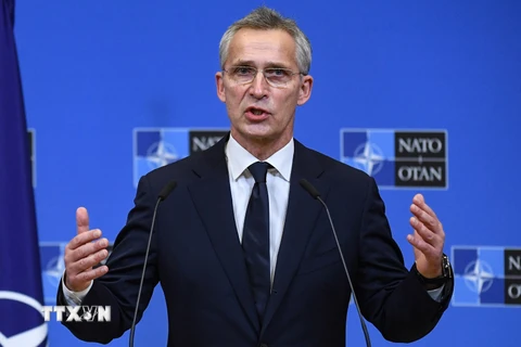 Tổng thư ký NATO Jens Stoltenber. (Ảnh: AFP/TTXVN)