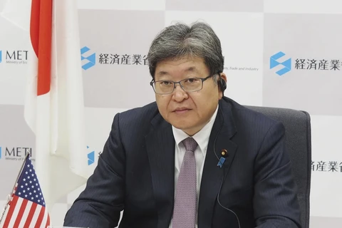 Bộ trưởng Công nghiệp Nhật Bản Koichi Hagiuda. (Nguồn: Kyodo)