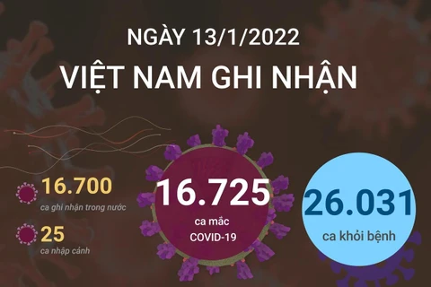 [Infographics] Cập nhật tình hình dịch COVID-19 tại Việt Nam ngày 13/1