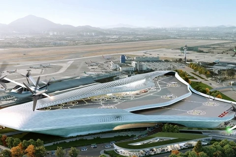 Nhà ga được quy hoạch cho các dịch vụ di chuyển hàng không đô thị. (Nguồn: koreaherald.com)