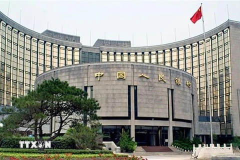 Trụ sở Ngân hàng Nhân dân Trung Quốc tại Bắc Kinh. (Ảnh: THX/TTXVN)