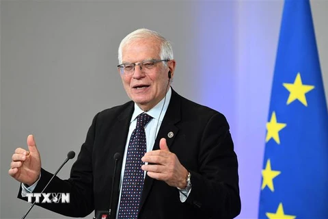 Đại diện cấp cao về chính sách an ninh và đối ngoại của Liên minh châu Âu (EU), ông Josep Borrell. (Ảnh: AFP/TTXVN)
