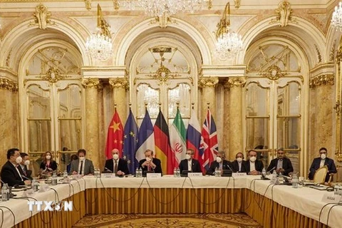 Toàn cảnh vòng đàm phán về khôi phục thỏa thuận hạt nhân Iran ở Vienna, Áo. (Ảnh: IRNA/TTXVN)