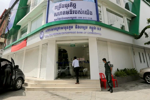 Ngân hàng SME của Campuchia tại Phnom Penh. (Nguồn: Khmer Times)