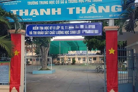 Trường THC -THPT Thạnh Thắng. (Nguồn: nld.com.vn)