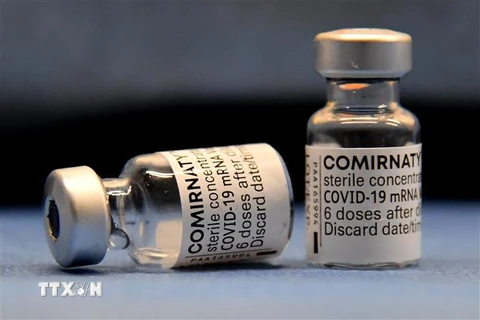 Vaccine ngừa COVID-19 của hãng dược Pfizer-BioNTech. (Ảnh: AFP/TTXVN)
