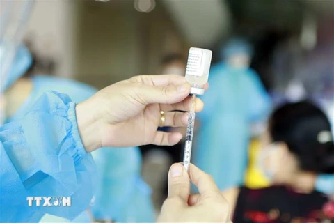 Vĩnh Phúc chuẩn bị tiêm vaccine phòng dịch Covid-19 cho trẻ từ 5 đến dưới 12 tuổi. (Ảnh: Hoàng Hùng/TTXVN)