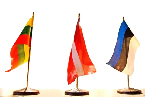 Cờ các nước Litva, Latvia, Estonia. (Nguồn: rferl.org)