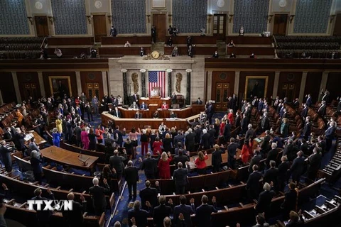 Toàn cảnh một phiên họp Hạ viện Mỹ tại Washington, DC. (Ảnh: AFP/TTXVN)