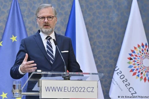 Thủ tướng Séc Petr Fiala muốn giới thiệu đất nước của mình rõ ràng thuộc về Tây Âu. (Nguồn: DW)