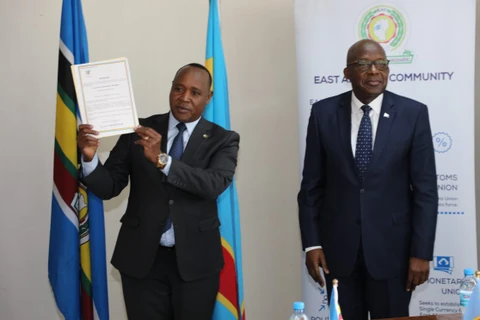 EAC thông báo Cộng hòa dân chủ Congo đã trở thành thành viên đầy đủ của tổ chức này. (Nguồn: Twitter)