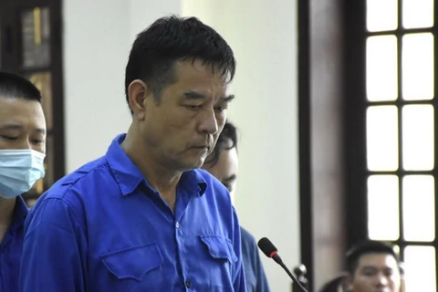 Bị cáo Trần Tiến Quang - nguyên Trưởng Công an quận Đồ Sơn (Hải Phòng) tại phiên xử sơ thẩm. (Nguồn: vtc.vn)