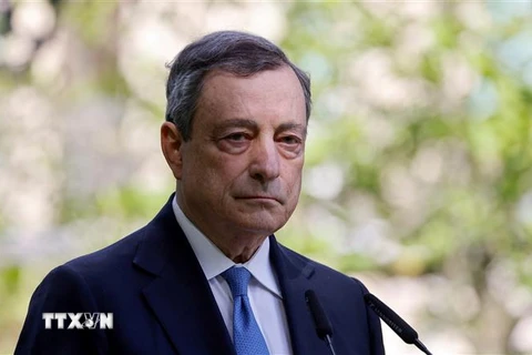 Thủ tướng Italy Mario Draghi tiếp tục giữ vai trò tạm quyền. (Ảnh: AFP/TTXVN)