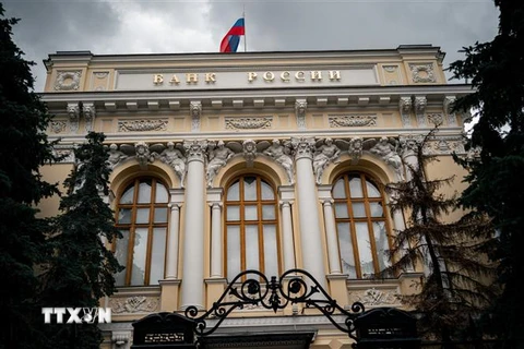 Ngân hàng Trung ương Nga tại Moskva. (Ảnh: AFP/TTXVN)