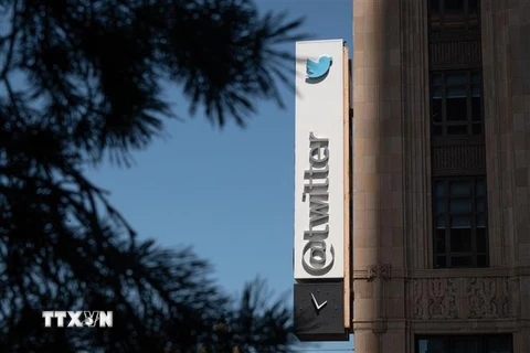 Trụ sở Twitter tại California, Mỹ. (Ảnh: AFP/TTXVN)