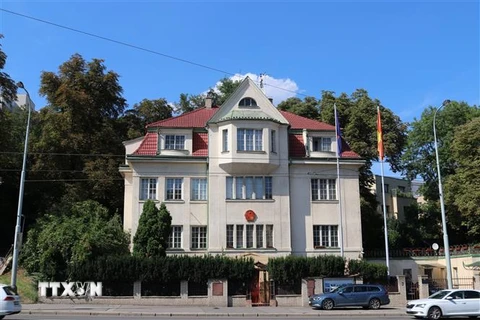 Đại sứ quán Việt Nam tại CH Séc. (Ảnh: Ngọc Biên/TTXVN)