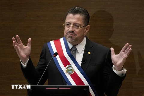 Tổng thống Costa Rica Rodrigo Chaves. (Ảnh: AFP/TTXVN)