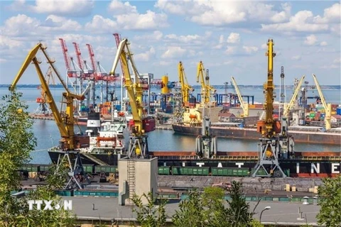 Cảng hàng hóa ở thành phố Odessa, Ukraine. (Ảnh: Adobe Stock/TTXVN)