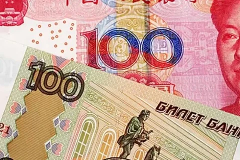 Đồng nhân dân tệ và đồng ruble. (Nguồn: businesspostbd.com)