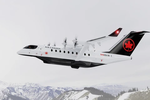 Air Canada sẽ mua 30 máy bay lai điện ES-30 đang được phát triển bởi Heart Aerospace của Thụy Điển. (Nguồn: Air Canada)