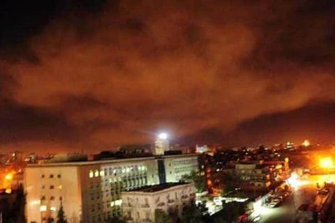 Israel thực hiện các cuộc tấn công tên lửa vào sân bay quốc tế của Syria sáng 17/9. (Nguồn: ndtv.com)