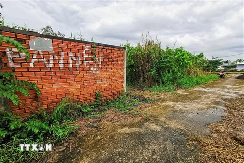 Một thửa đất nông nghiệp được phân lô bán nền ở quận Ninh Kiều, Cần Thơ. (Ảnh minh họa: Thanh Liêm/TTXVN)
