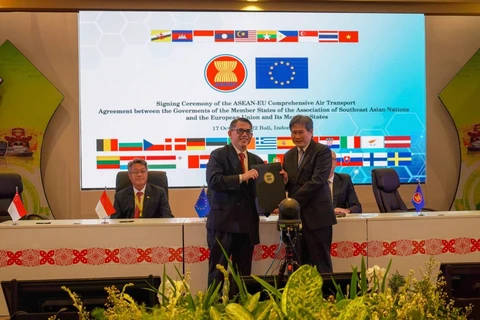 ASEAN và EU ký Hiệp định Vận tải Hàng không giữa các khối đầu tiên trên thế giới. (Nguồn: asean.org)