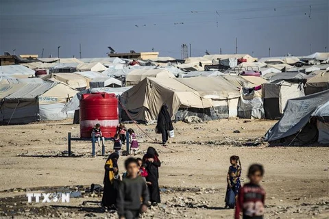 Trại tị nạn Al-Hol ở Syria. (Ảnh: AFP/TTXVN)