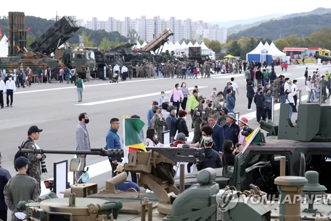 Triển lãm Văn hóa quân đội thế giới Gyeryong 2022 thu hút 1,7 triệu lượt khách tham quan. (Ảnh: Yonhap)
