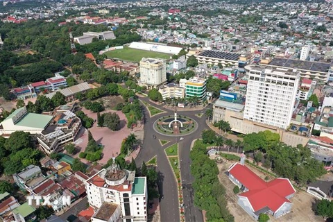 Thành phố Buôn Ma Thuột, Đắk Lắk sẽ trở thành đô thị trung tâm vùng Tây Nguyên. (Ảnh: TTXVN phát)