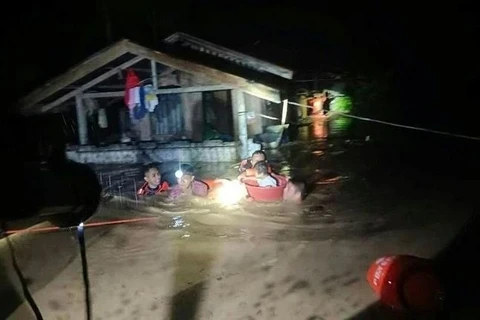 Ngập lụt tại miền Nam Philippines. (Nguồn: AFP)
