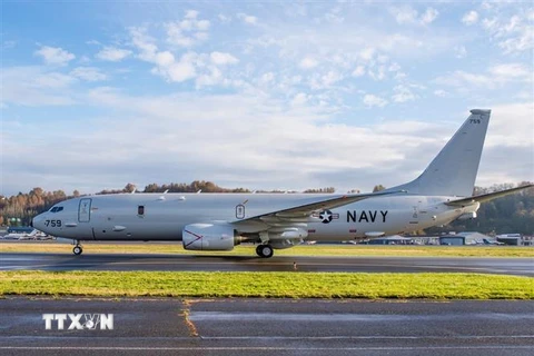 Máy bay do thám P-8A Poseidon của Mỹ. (Ảnh: AFP/TTXVN)