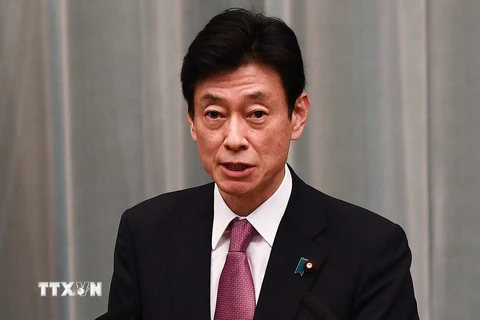 Bộ trưởng Kinh tế, Thương mại và Công nghiệp Nhật Bản Yasutoshi Nishimura. (Nguồn: AFP/TTXVN)