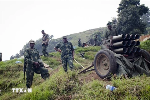 Các tay súng M23 tại CHDC Congo. (Ảnh: AFP/TTXVN)