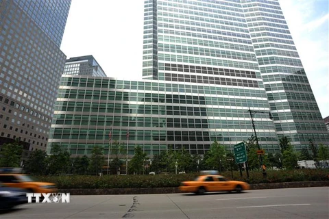 Trụ sở ngân hàng Goldman Sachs ở New York, Mỹ. (Ảnh: AFP/TTXVN)