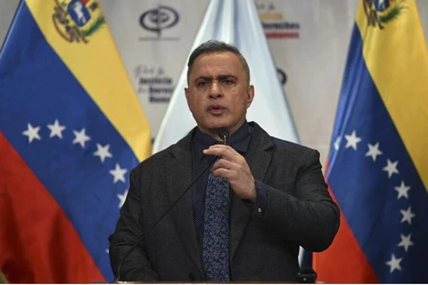 Tổng chưởng lý Tarek William Saab tại Caracas, ngày 9/1. (Nguồn: AFP)