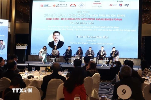 Toàn cảnh Hội nghị xúc tiến đầu tư Hong Kong (Trung Quốc)- TP Hồ Chí Minh. (Ảnh: Xuân Anh/TTXVN)