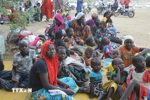 Người tị nạn tại N'Djamena, CH Chad. (Ảnh: AFP/TTXVN)