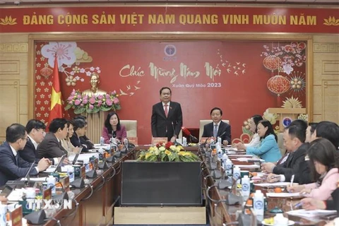 Phó Chủ tịch thường trực Quốc hội Trần Thanh Mẫn phát biểu. (Ảnh: Minh Quyết/TTXVN)