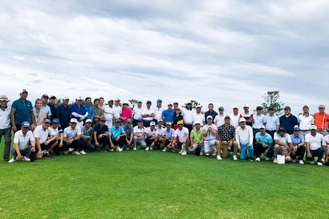 Đông đảo các tay golf đã đến tham dự giải đấu Tết Cup 2023 và tham gia sự kiện gây quỹ dạy học tiếng Việt tại Sydney. (Ảnh: Diệu Linh/Vietnam+