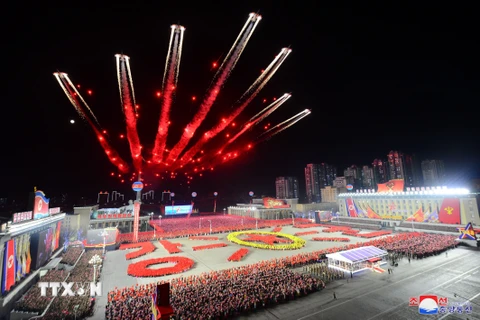 [Photo] Toàn cảnh lễ duyệt binh hoành tráng của quân đội Triều Tiên