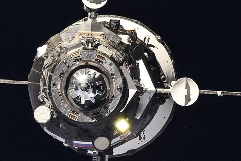 Tàu vũ trụ chở hàng Progress MS-21 cập bến Trạm Vũ trụ Quốc tế ngày 28 tháng 10 năm 2022. (Nguồn: CFP)