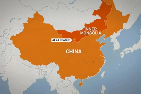 Gần 1.000 người tham gia chiến dịch cứu hộ, cứu nạn, tìm kiếm các nạn nhân vụ sập mỏ than ở Nội Mông. (Nguồn: Google Map)